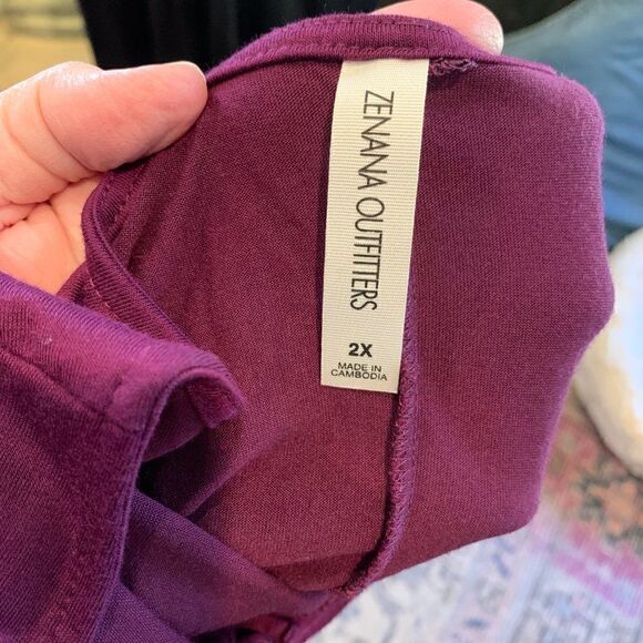 Zenana Outfitters knit purple Spider Web dress 2X - Picture 2 of 2